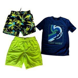 Gap Navy Rush Guard Short Swimming Shorts / Pants Shorts Boys Bundle SZ M ( 8)